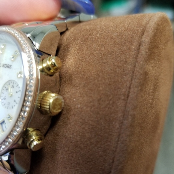 Michael Kors Ritz Ladies Watch Tri-Gold/3-Tone